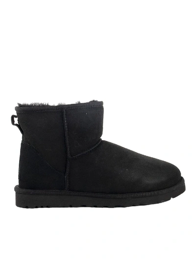 Shop Ugg Mini Classic Ankle Boots In Black