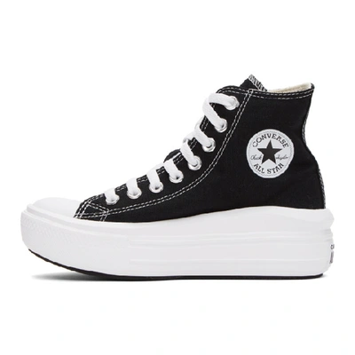 Shop Converse Black Chuck Taylor All Star Move Sneakers In Black/natur