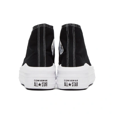 Shop Converse Black Chuck Taylor All Star Move Sneakers In Black/natur