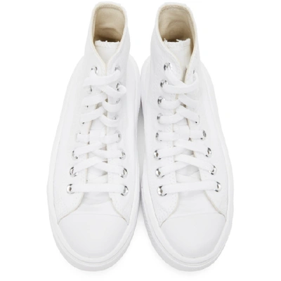 Shop Converse White Chuck Taylor All Star Move Sneakers In White/natur