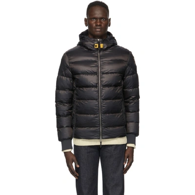 Shop Parajumpers Black Down Pharrell Sheen Jacket In 710 Pencil