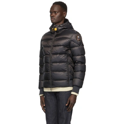 Shop Parajumpers Black Down Pharrell Sheen Jacket In 710 Pencil