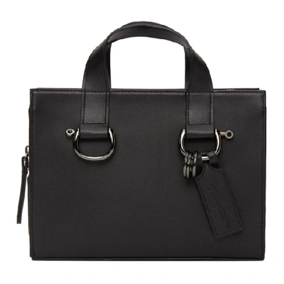 Shop Yohji Yamamoto Black Mini Zipper Bag