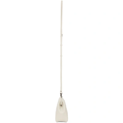 Shop Yohji Yamamoto Off-white Medium Clasp Shoulder Bag In Ivory