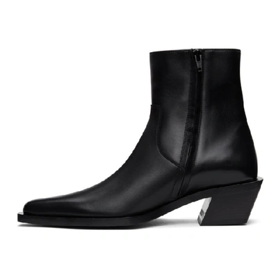 Balenciaga Tiaga Leather Boots in Black for Men