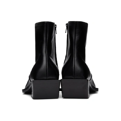 Shop Balenciaga Black Tiaga Zip-up Boots In 1090black/