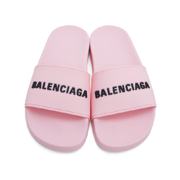 balenciaga clog pool slides