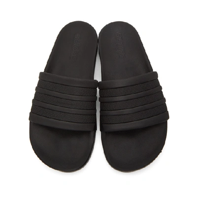 Shop Adidas Originals Black Adilette Comfort Slides