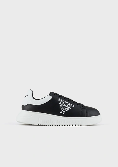 Shop Emporio Armani Sneakers - Item 11933999 In Black