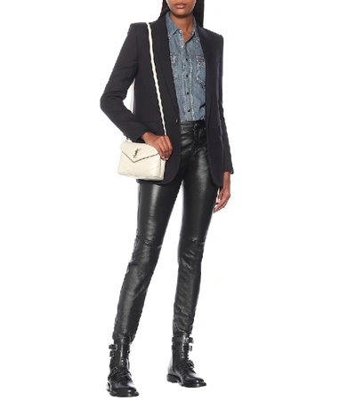 Saint Laurent Buckle-detail 30mm Ceril Ankle Boots In Black