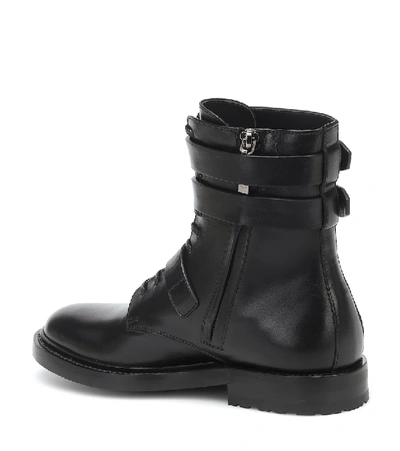 Saint Laurent Buckle-detail 30mm Ceril Ankle Boots In Black