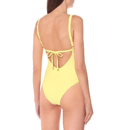 Shop Heidi Klein Cancun Swimsuit In Yellow