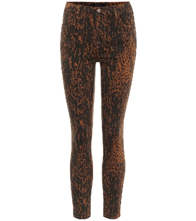 J Brand Women's Alana Leopard High-rise Cropped Skinny Jeans In Pollock  Vaska Jag | ModeSens