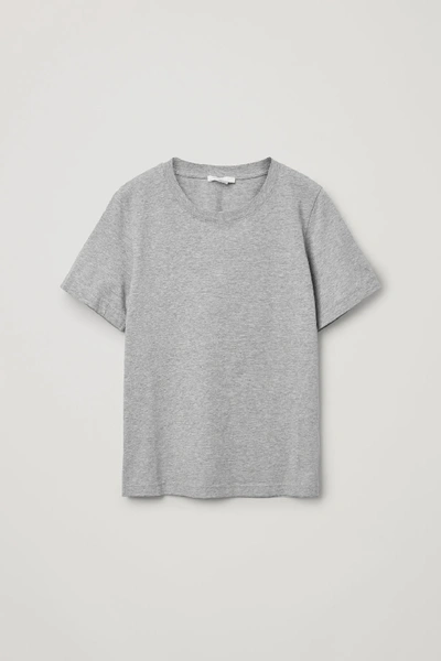 Shop Cos Regular Fit T-shirt In Grey