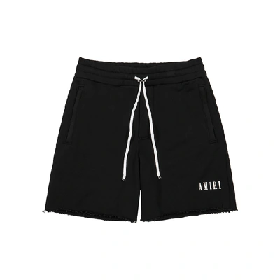 Shop Amiri Black Cotton-jersey Shorts