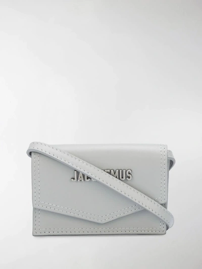 Shop Jacquemus Le Porte Azur Cardholder In Grey