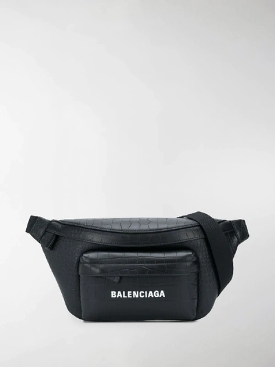 Shop Balenciaga Everyday Belt Bag In Black