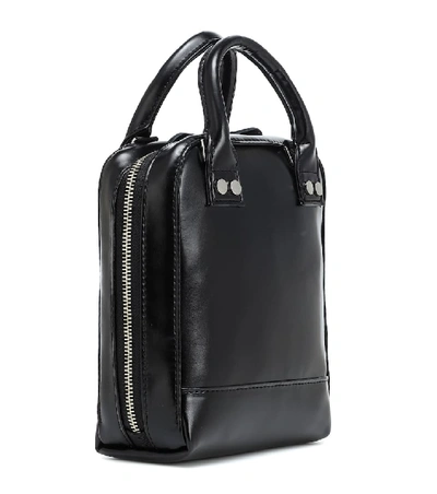 Shop Junya Watanabe Faux Leather Tote In Black