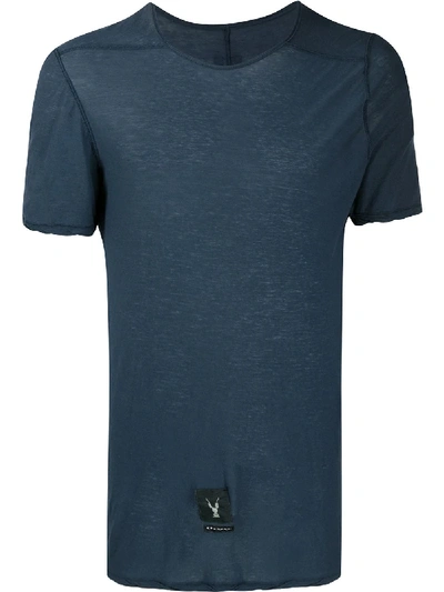 Shop Rick Owens Drkshdw T-shirt Mit Patch In Blue