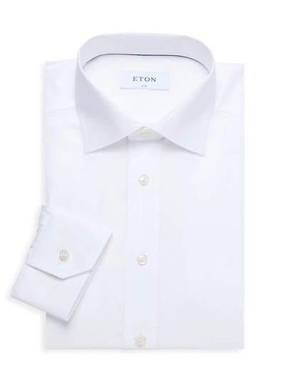 Shop Eton Slim-fit Dress Shirt In White