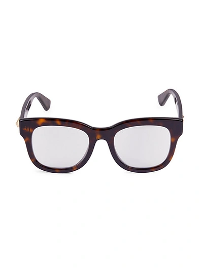 Shop Gucci 50mm Blue Light Square Optical Glasses In Havana