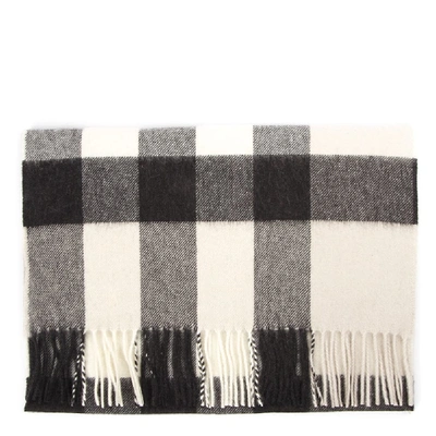 Shop Burberry Check Cashmere Scarf In Stone Check