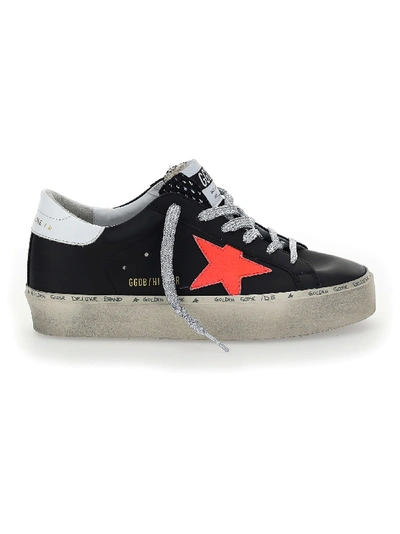 Shop Golden Goose Hi Star Sneakers In Black/pink/white