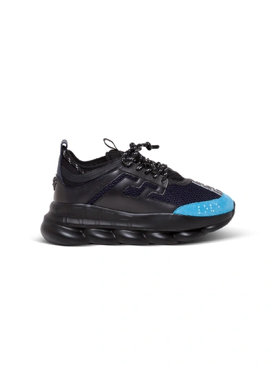 Shop Versace Chain Reaction Sneakers In Blu