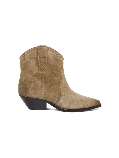 Shop Isabel Marant Dewina Boots In Beige