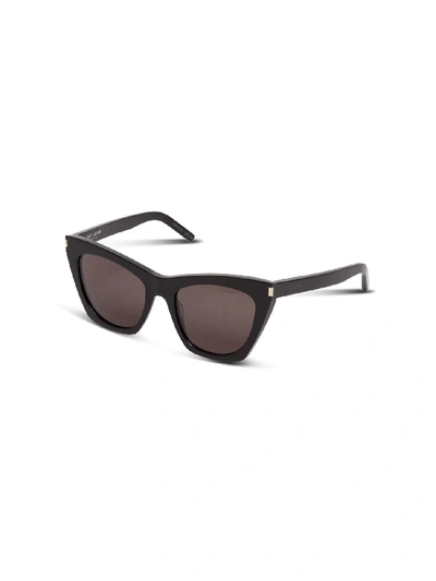 Shop Saint Laurent Sl 214 Kate Sunglasses In Black