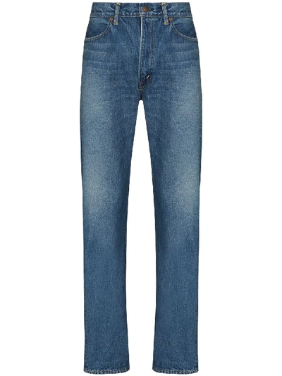 Shop Orslow Ivy Regular-fit Denim Jeans In Blue