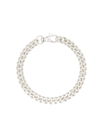 Shop Hatton Labs Cuban-link Chain Bracelet In Silver