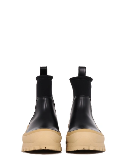 Shop Jil Sander Leather Ankle Boots Black