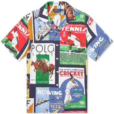 Shop Polo Ralph Lauren Clubhouse Collage Vacation Shirt In Multi