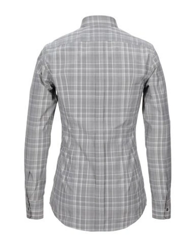 Shop Dolce & Gabbana Checked Shirt In Grey