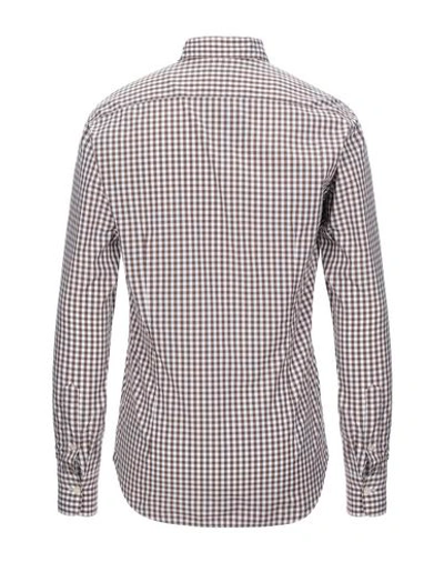 Shop Alessandro Gherardi Checked Shirt In Dark Brown