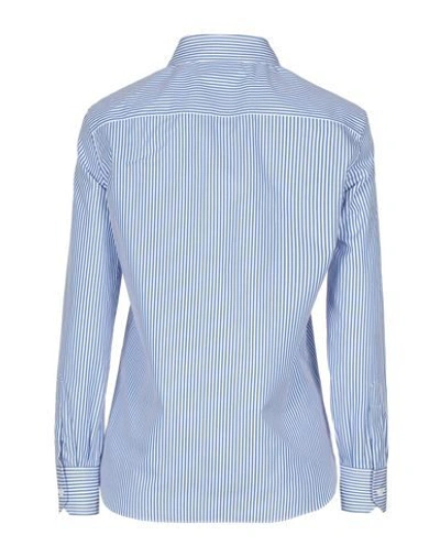 Shop Celine Striped Shirt In Blue