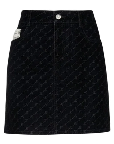 Shop Stella Mccartney Denim Skirts In Black