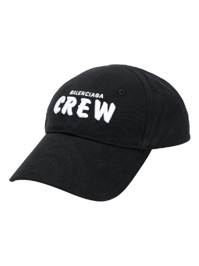 Shop Balenciaga Black Crew Cap