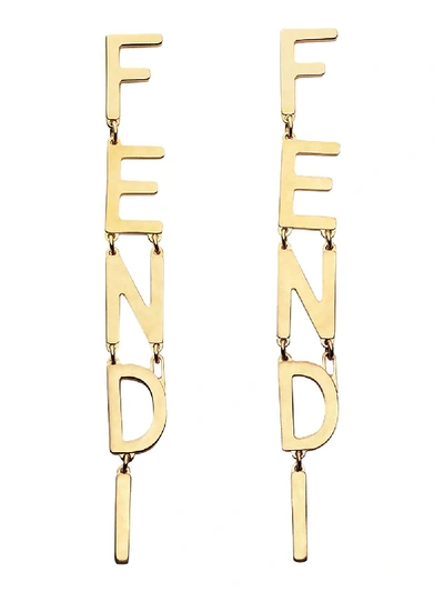 Shop Fendi Logo Sting Earrings