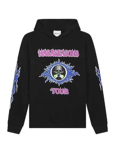Shop Nasaseasons Ice Skull Tour Hoodie In Black