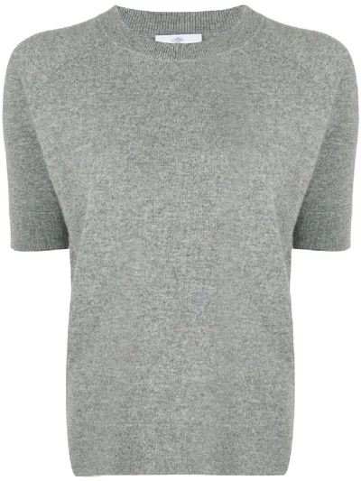Shop Allude Raglan Sleeve Cashmere Top In Grey