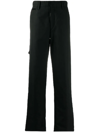 Shop Off-white Straight-leg Chinos In Black