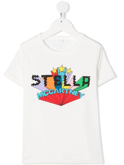 Stella Mccartney Logo Print Short-sleeved T-shirt In White