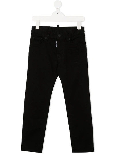 Shop Dsquared2 Straight-leg Jeans In Black