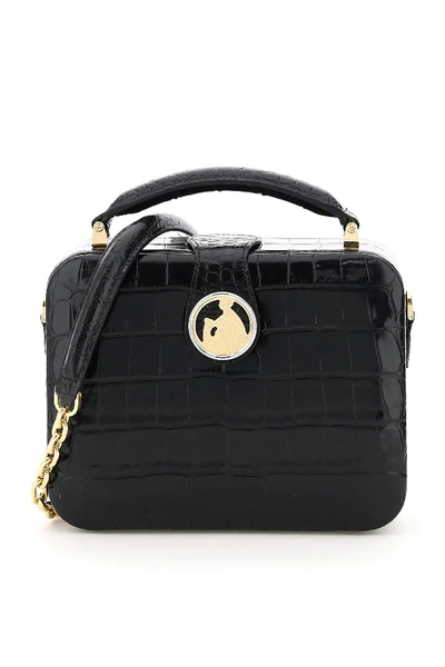 Shop Lanvin Bento Box Minaudiere Bag In Black