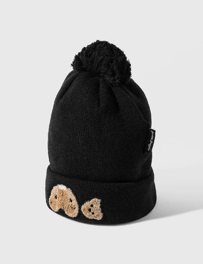 Shop Palm Angels Bear Beanie In Black