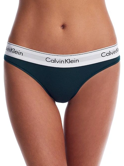 Shop Calvin Klein Modern Cotton Bikini In Camp