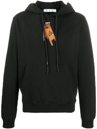 Shop Off-white Cotton Hoodie In Black