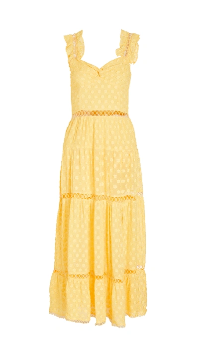 Shop Rahi Nova Midi Dress In Lemon Drop